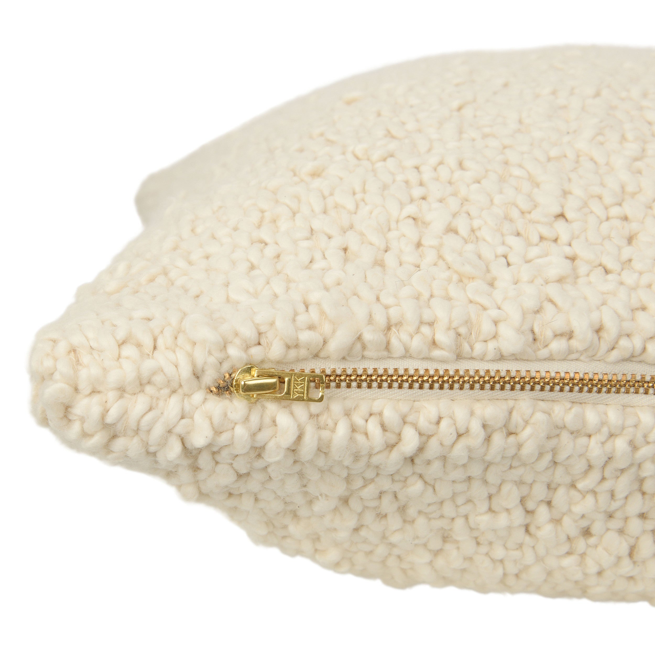 Cozy Woven Square Pillow - Cream