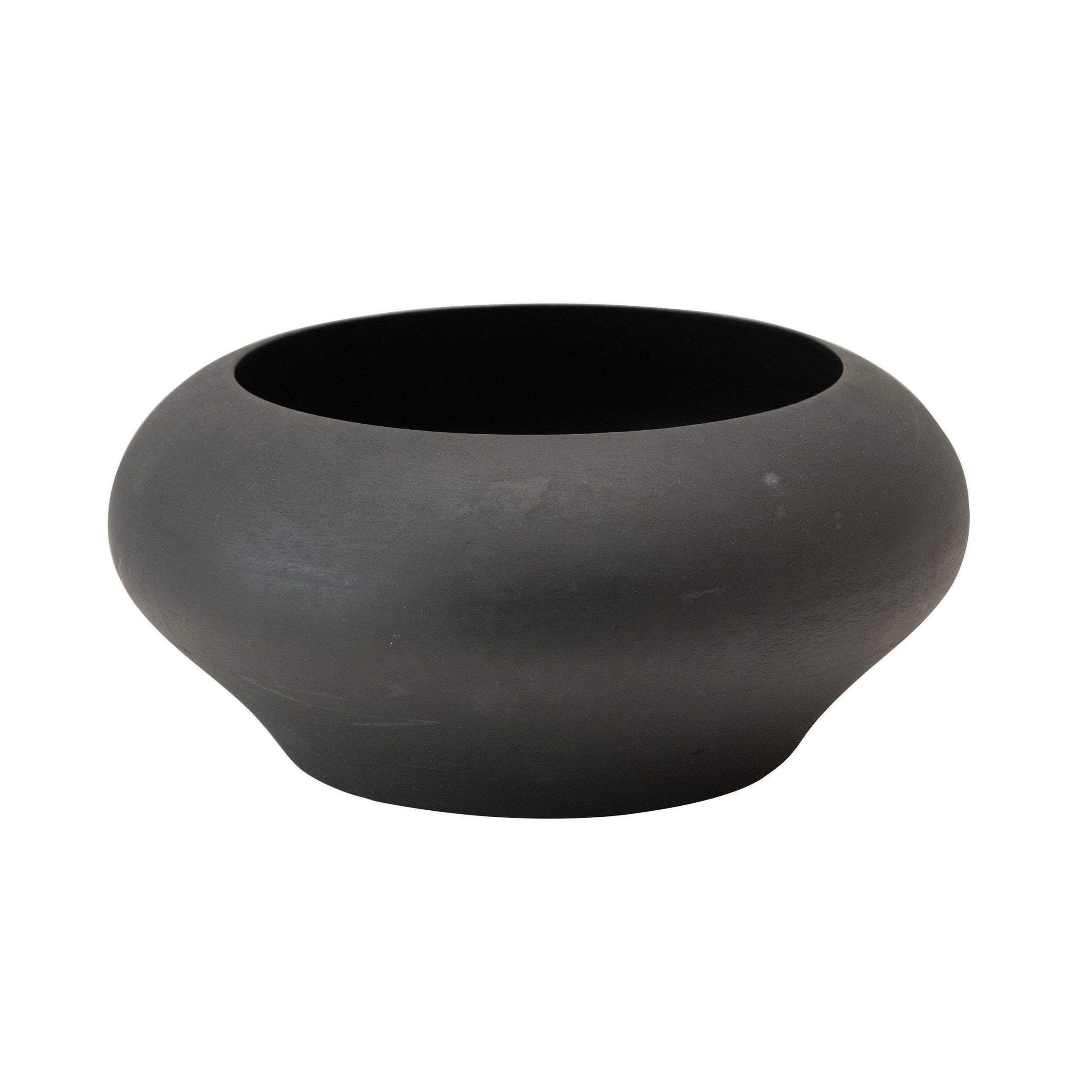 Minimalist Round Mango Wood Bowl