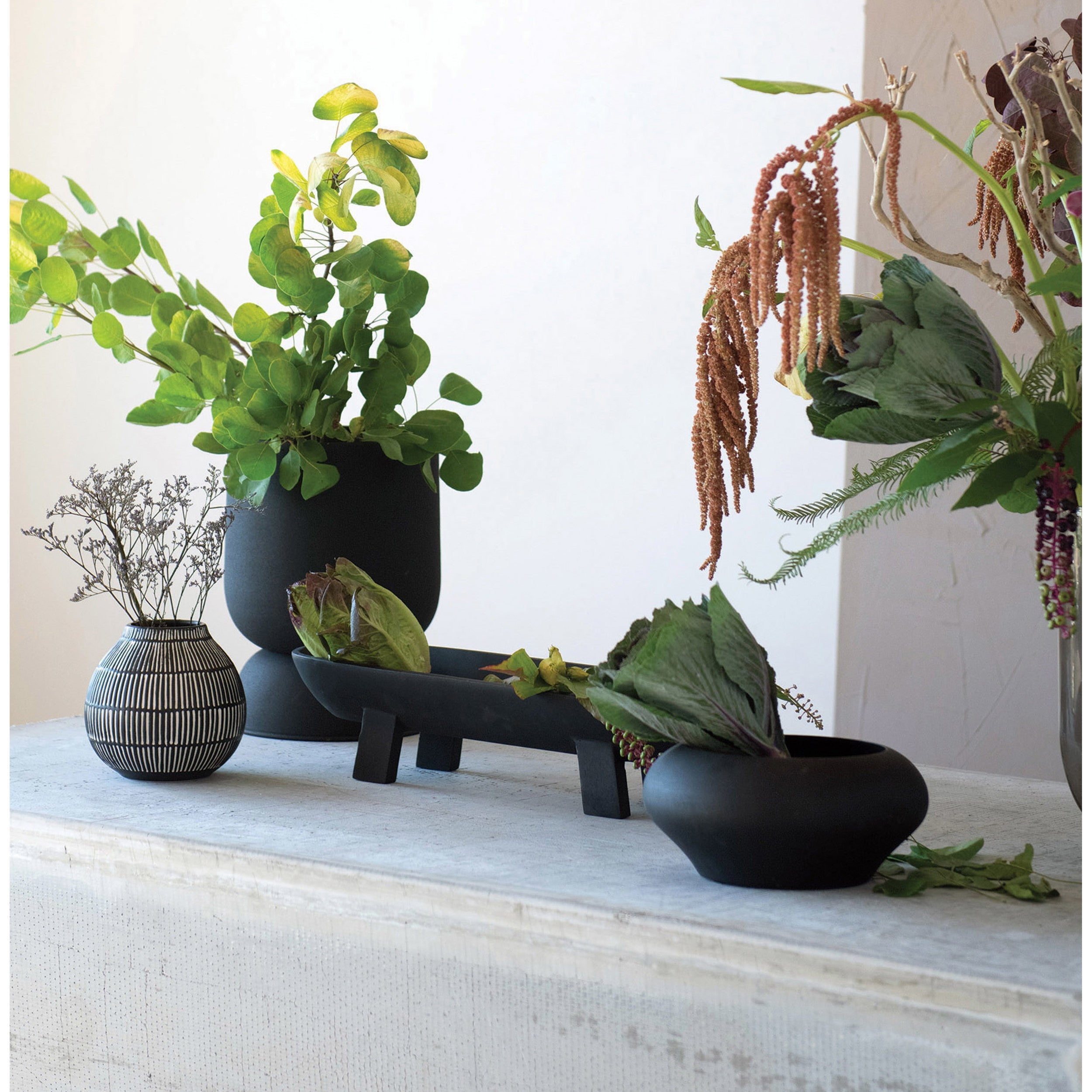 Minimalist Round Mango Wood Bowl