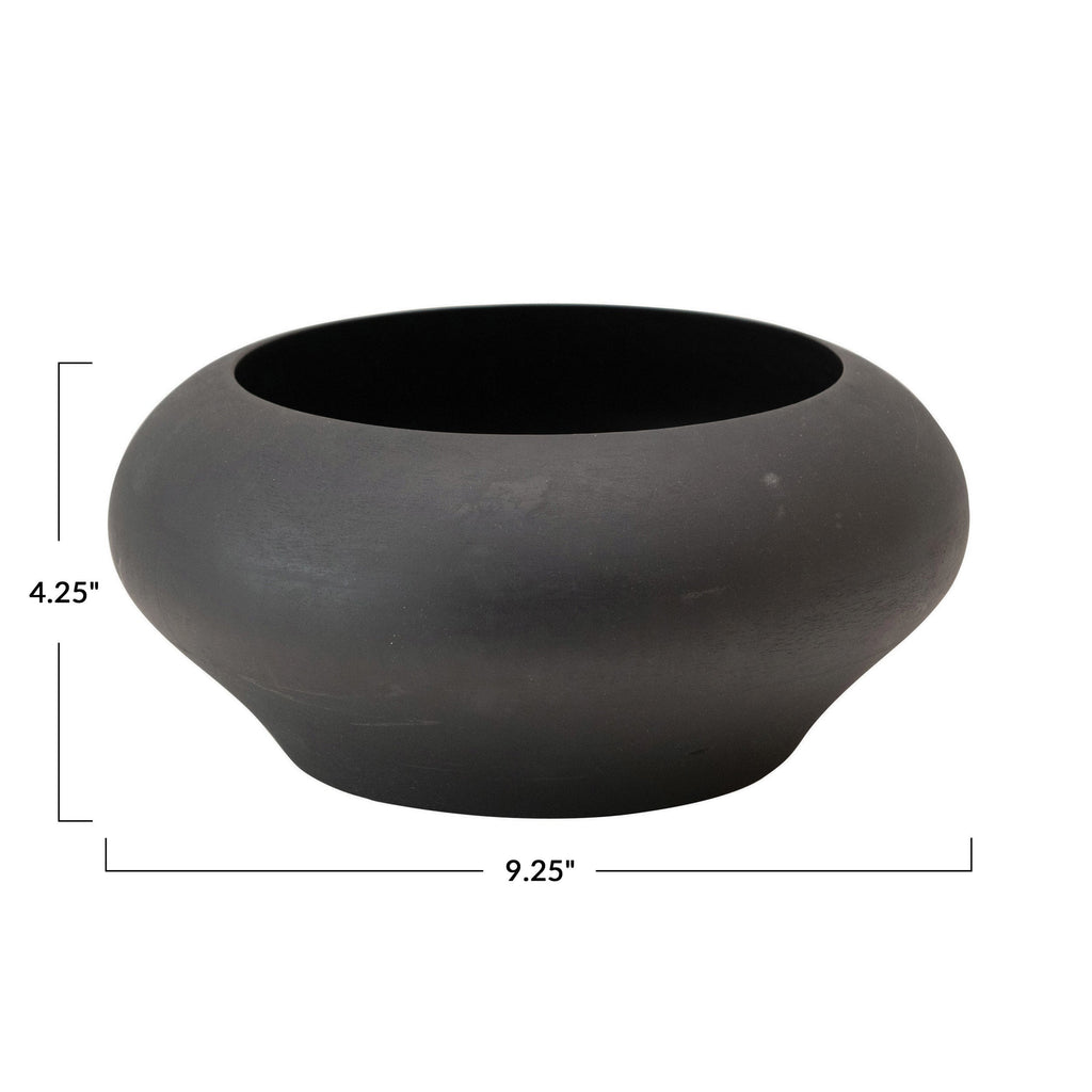 Minimalist Round Mango Wood Bowl
