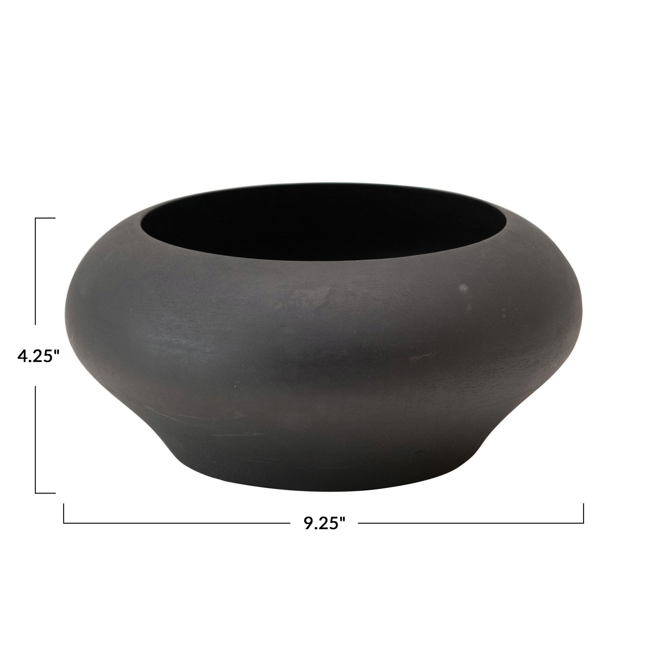 Minimalist Round Mango Wood Bowl