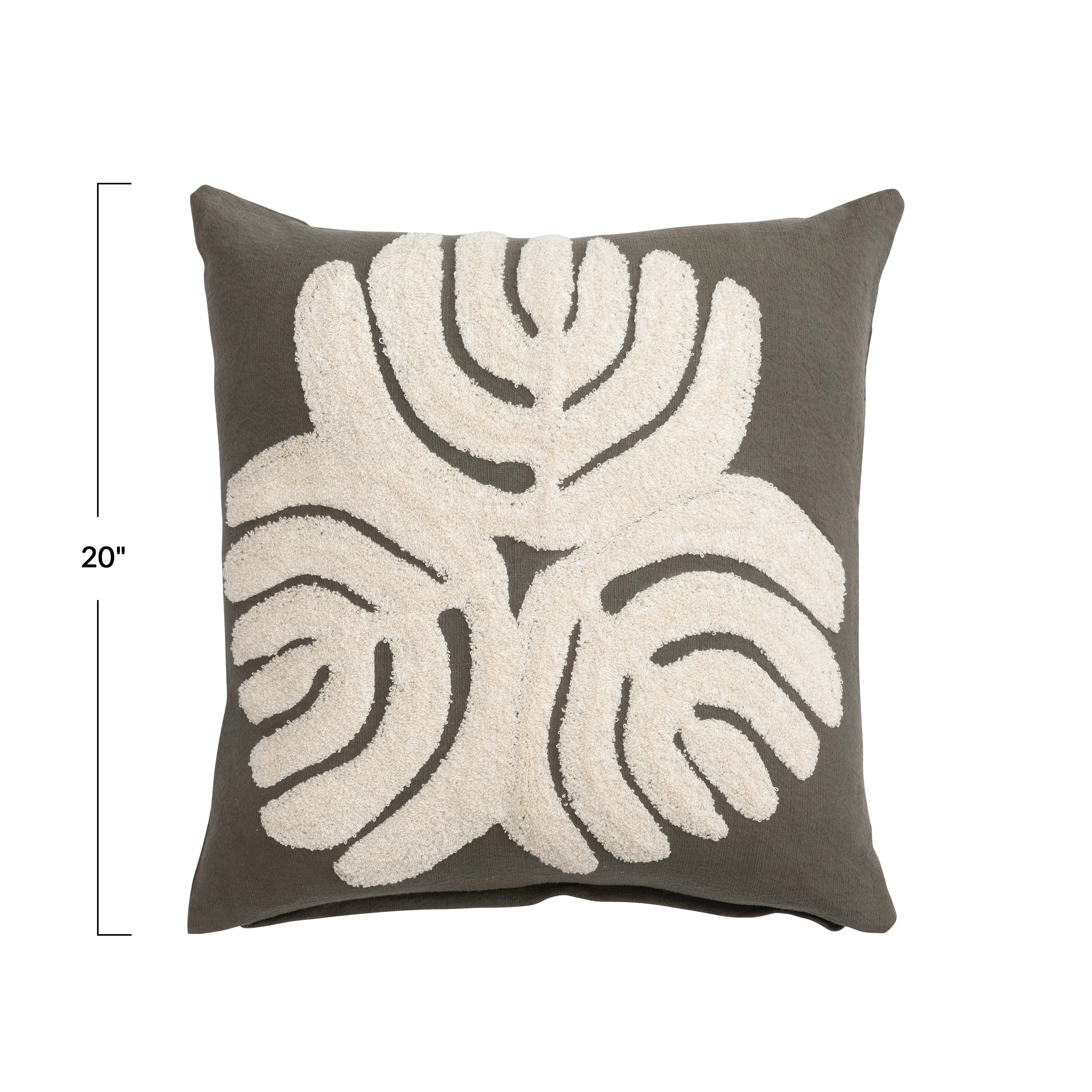 Abstract Embroidered Pillow