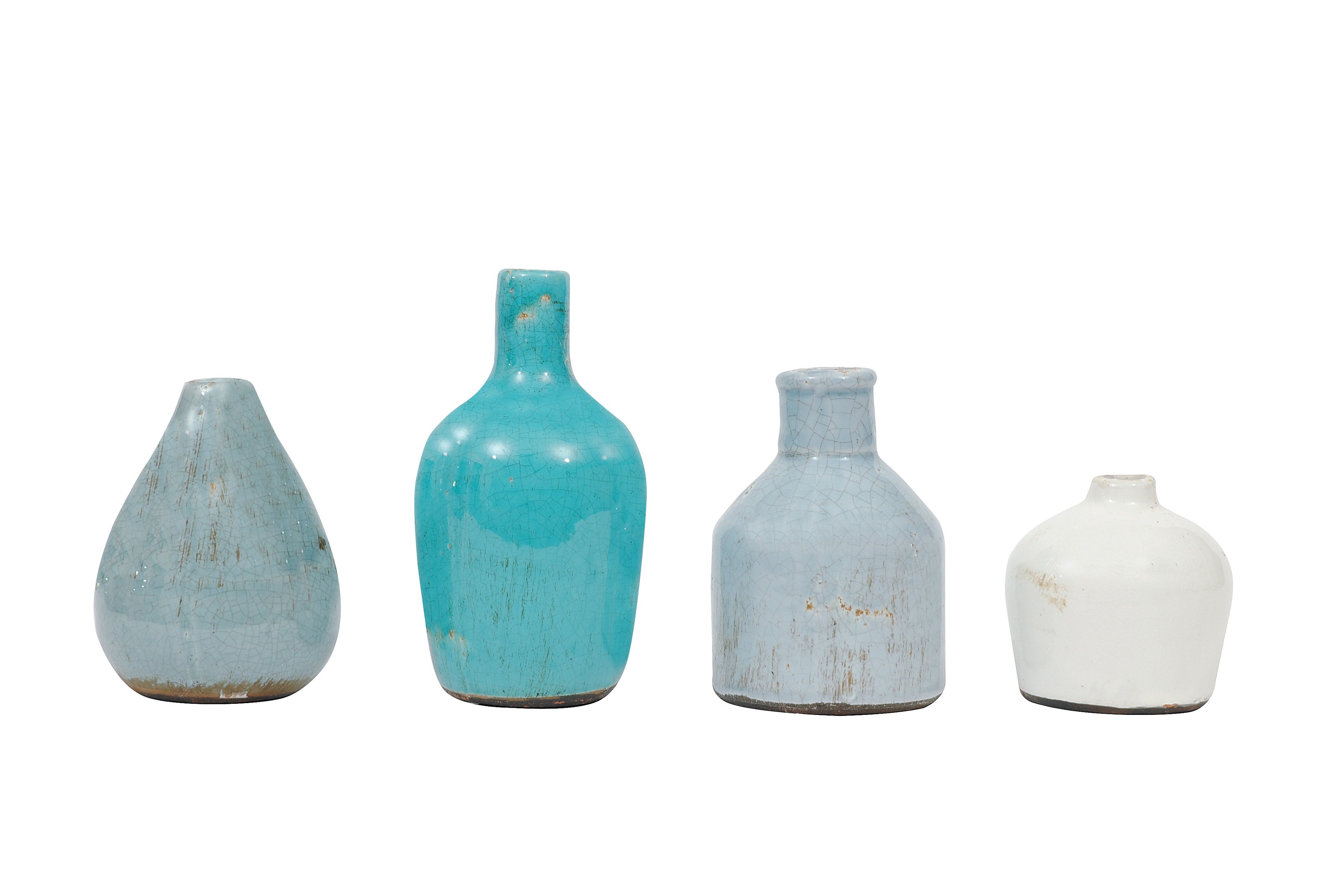 Better in Blue - Terracotta Bud Vases