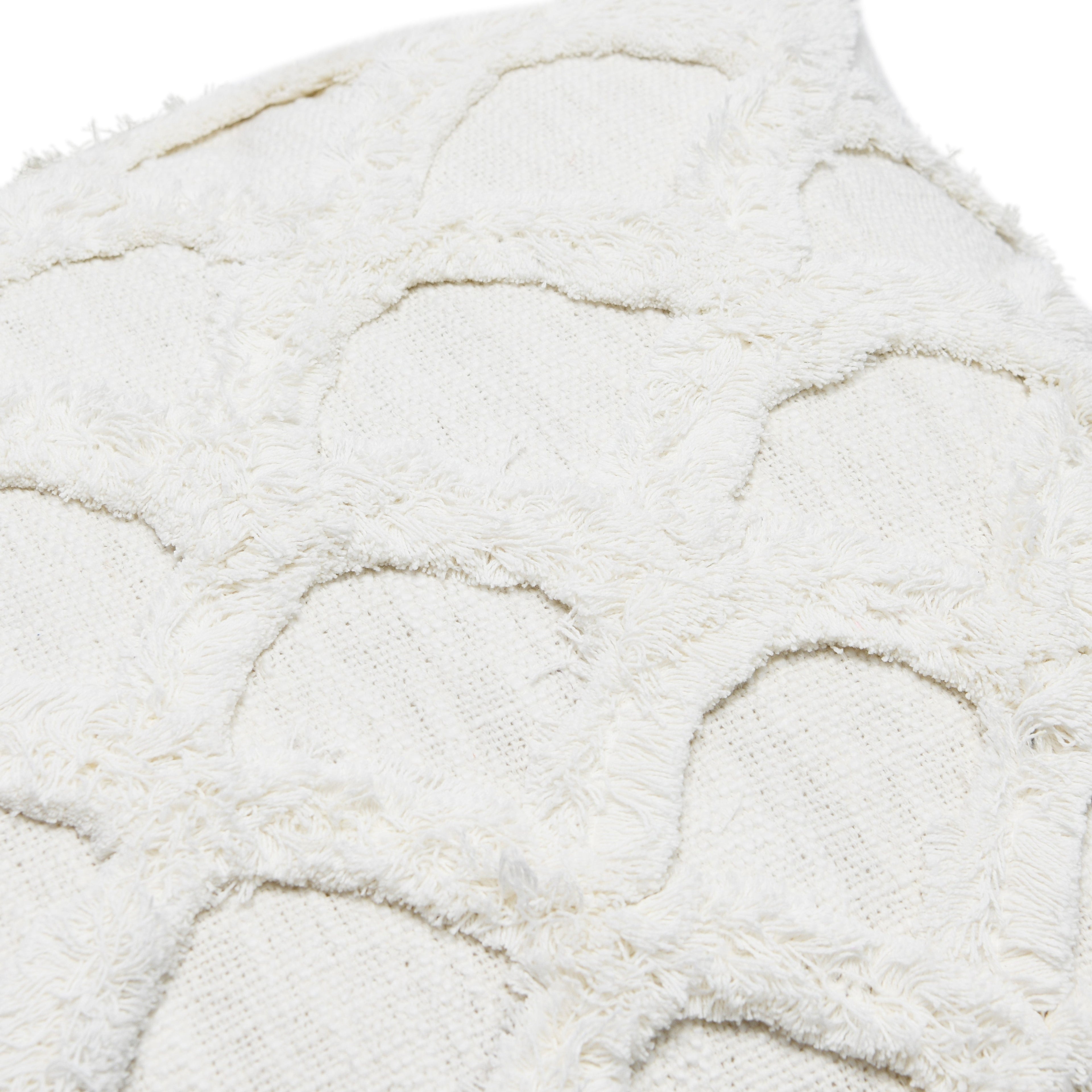 Chenille Scalloped Pillow