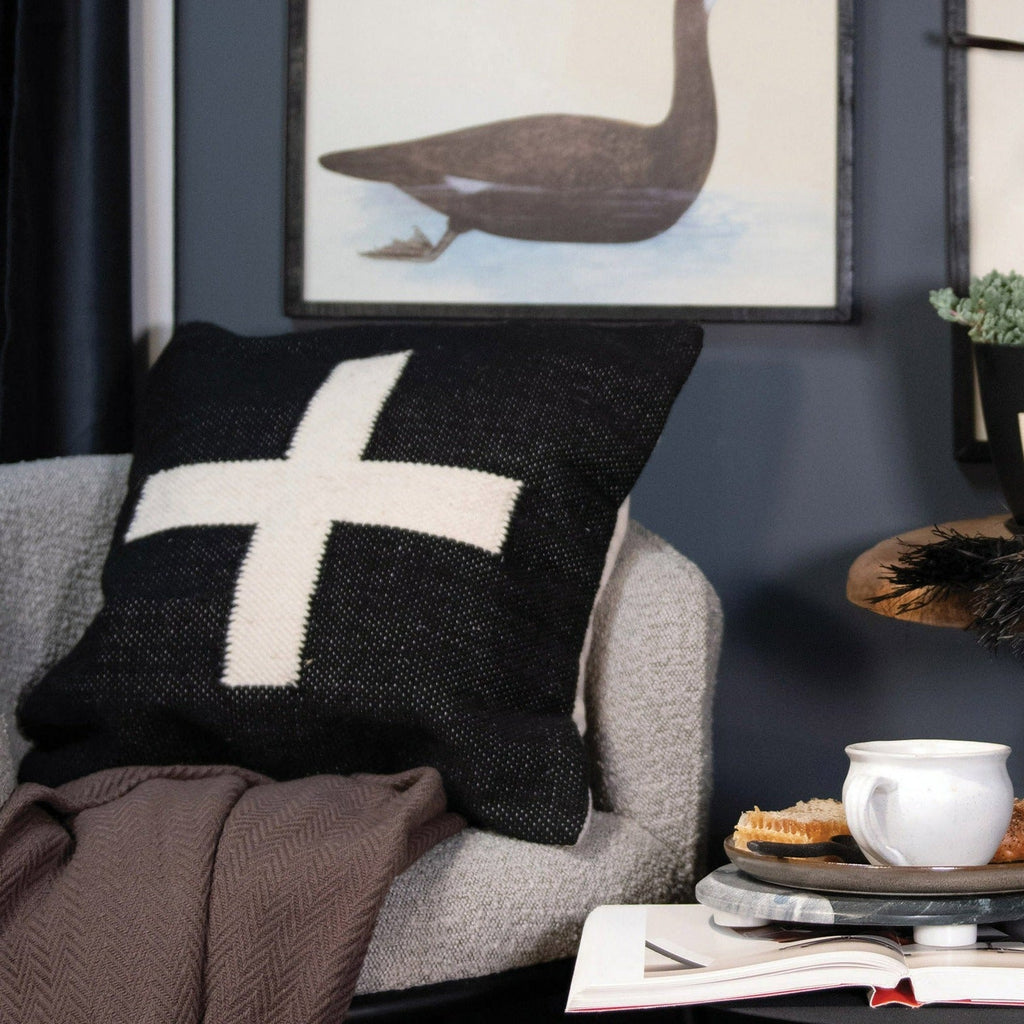 Swiss Cross Wool Pillow
