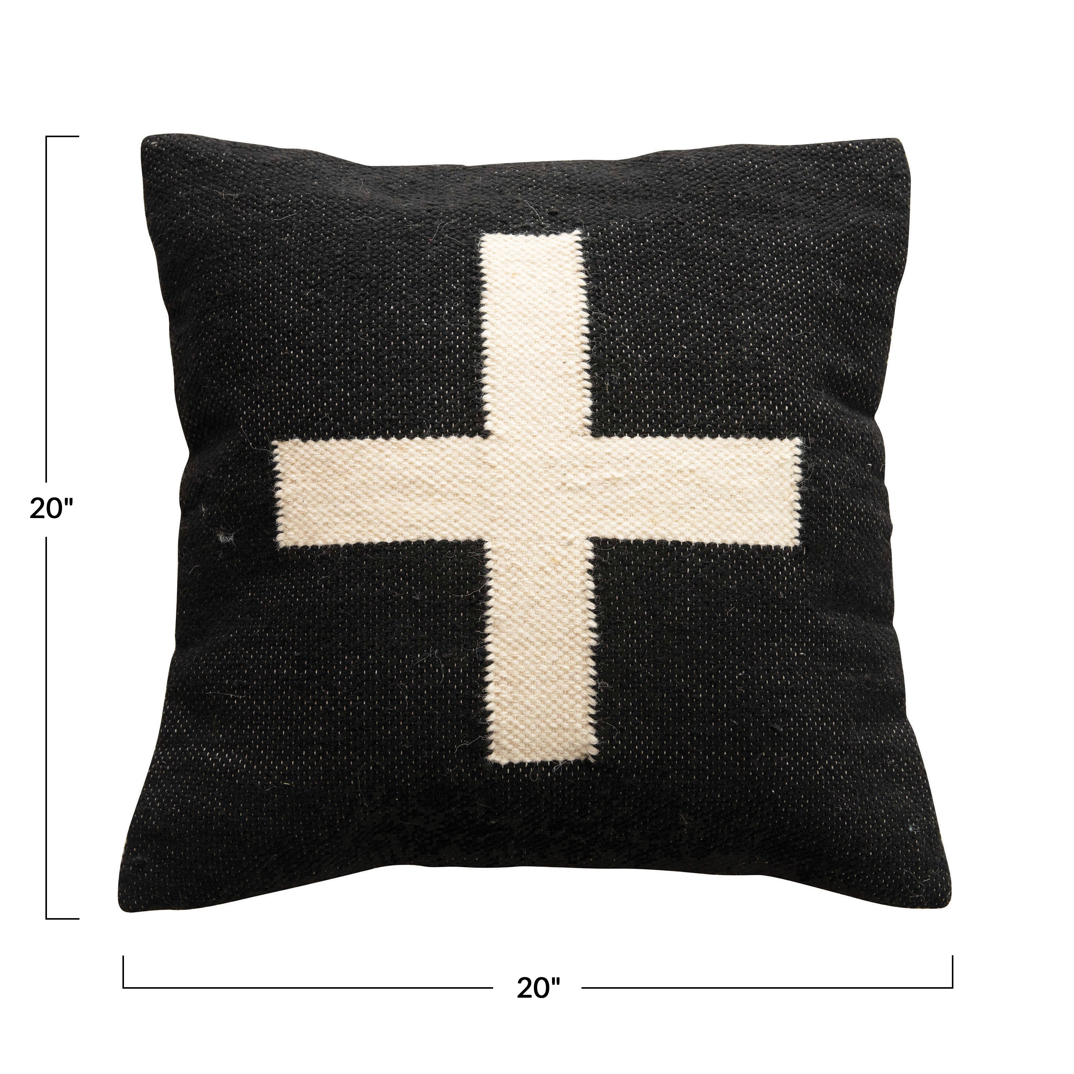 Swiss Cross Wool Pillow