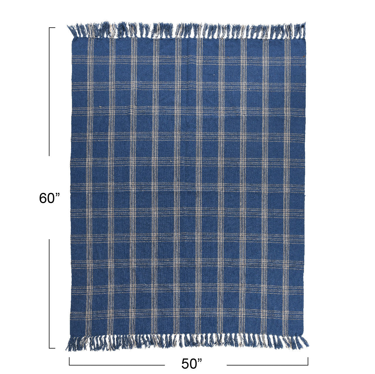 Cozy Up Blue Plaid Throw Blanket