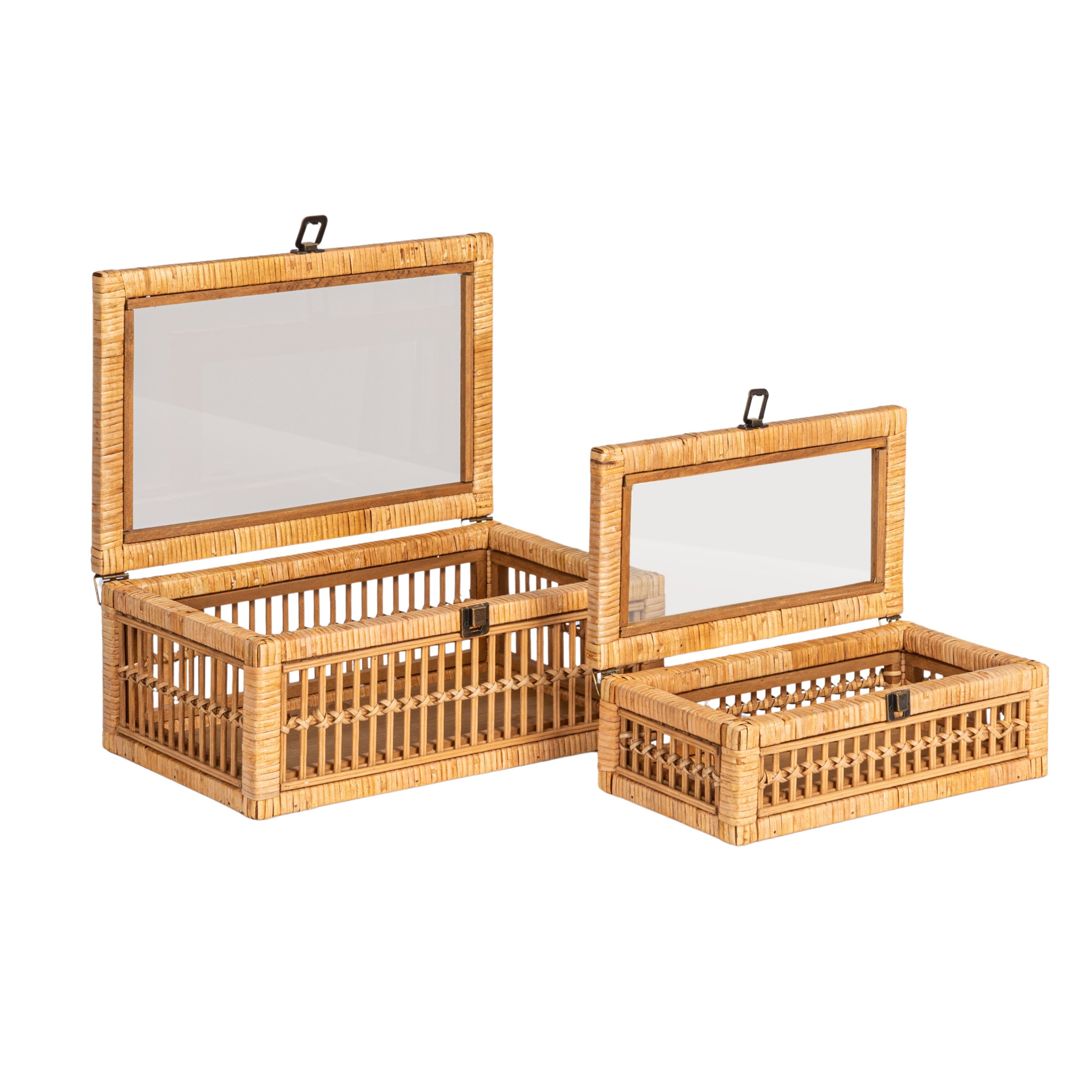 Rattan Nestable Storage Boxes