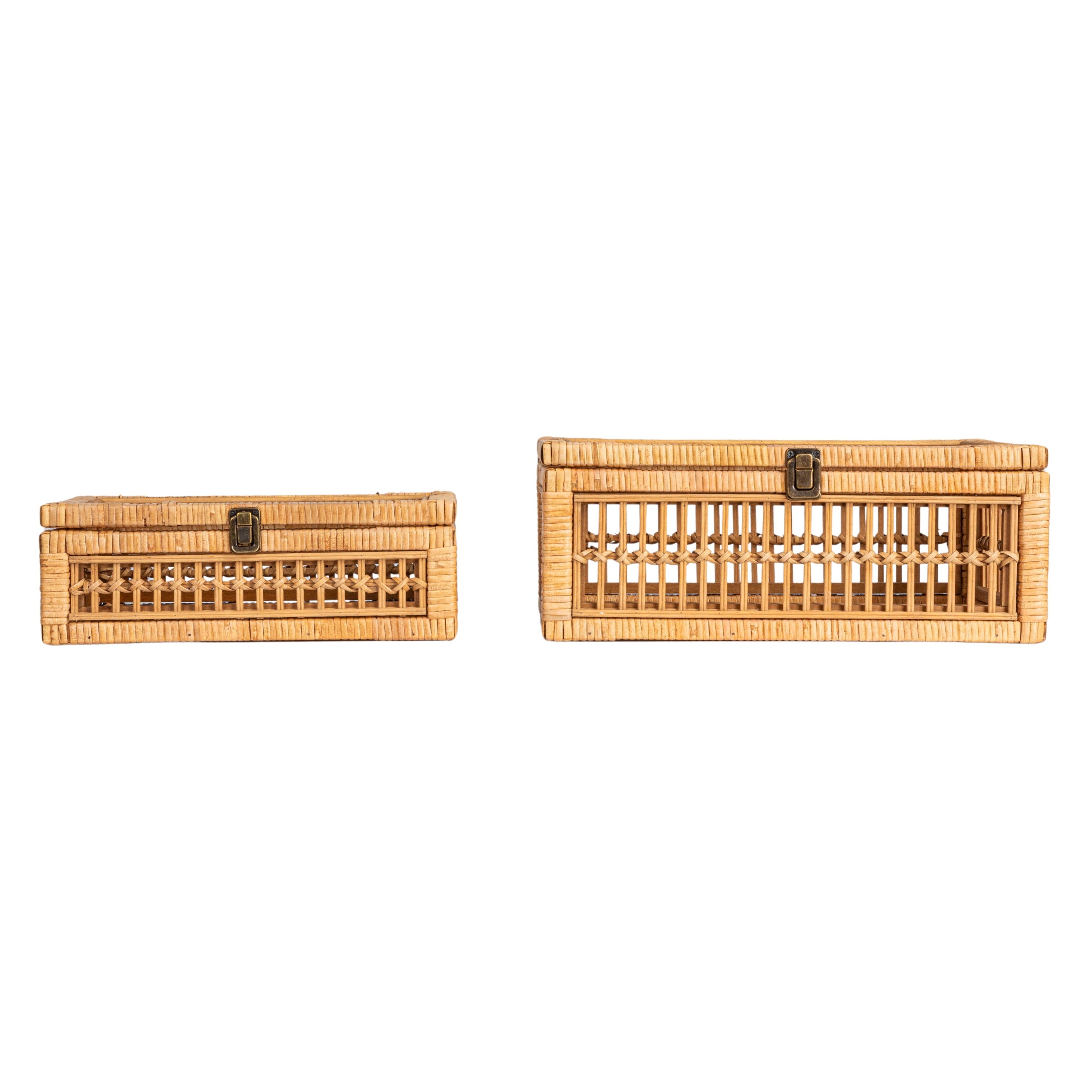 Rattan Nestable Storage Boxes