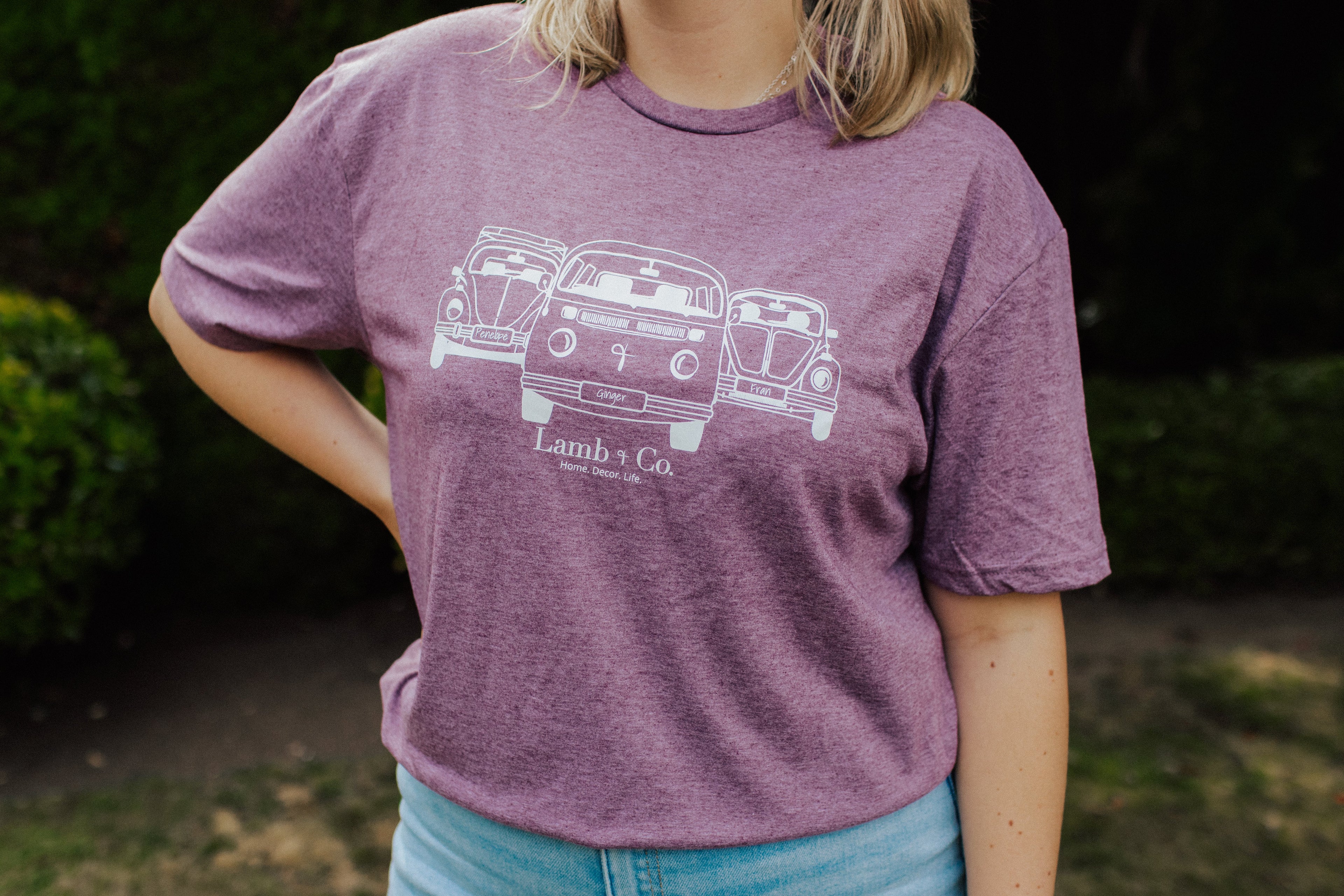 Bus & Bug T-Shirt (Maroon)